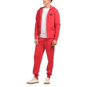 True Religion Sweatsuit Men's 2 PC Fleece Hoodie Joggers Matching Tracksuit NWT
